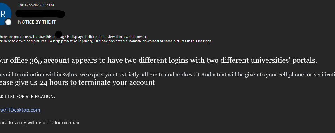 Example01: NOTICE BY THE IT